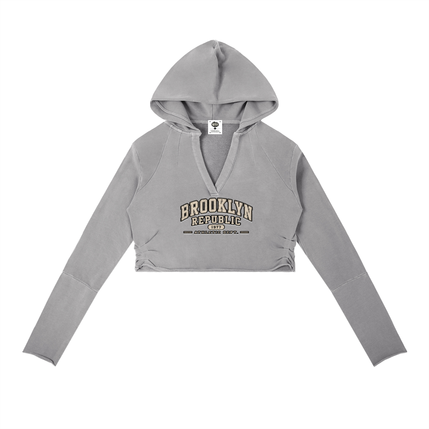 Essential Vintage Washed Raw Edge Hoodie