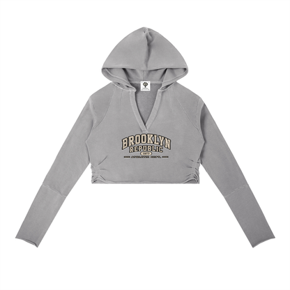 Essential Vintage Washed Raw Edge Hoodie