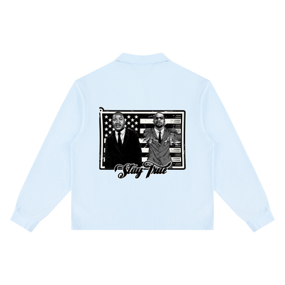 "Rebels of a Cause" Loose Long Sleeve Polo Shirt