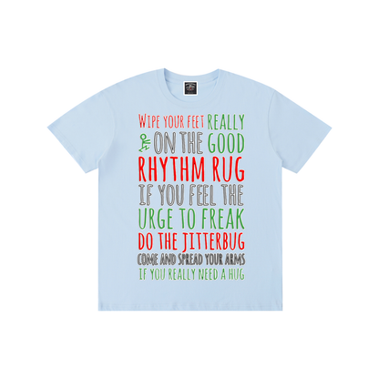 "Rhythm Rug" Pure Cotton T-Shirt