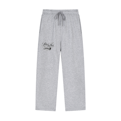 PYN™ x BKRP™ "Cut & Sew" Solid Color Straight-Leg Sweatpants