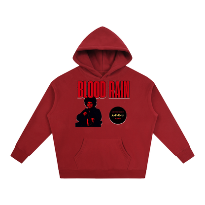 "Blood Rain" Oversize Fleeced Hoodie