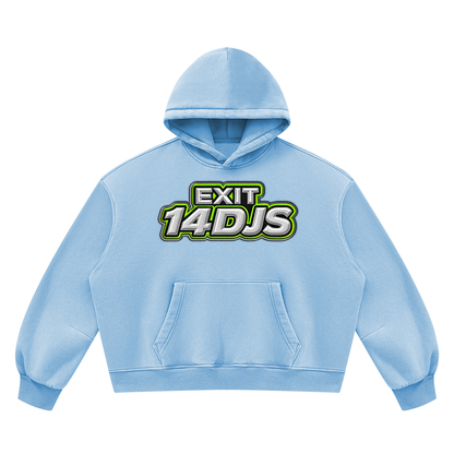 "Exit 14"  Vintage Wash Barrel Leg Fleece Sweatsuit