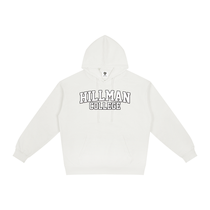 "Hillman College" Relaxed Fit Hoodie