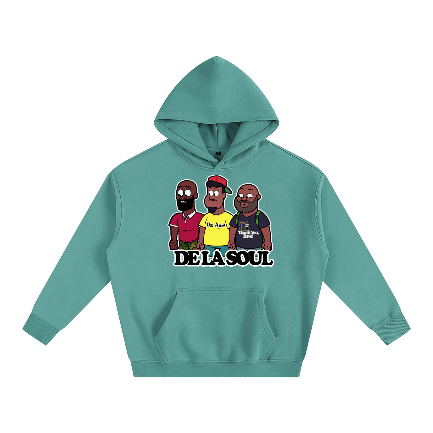 "DE LA TITANS" Oversize Fleeced Hoodie