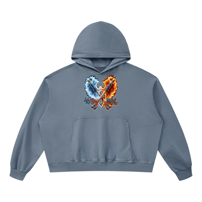 PYN™ "The Final Chamber"  Boxy Vintage Washed Hoodie