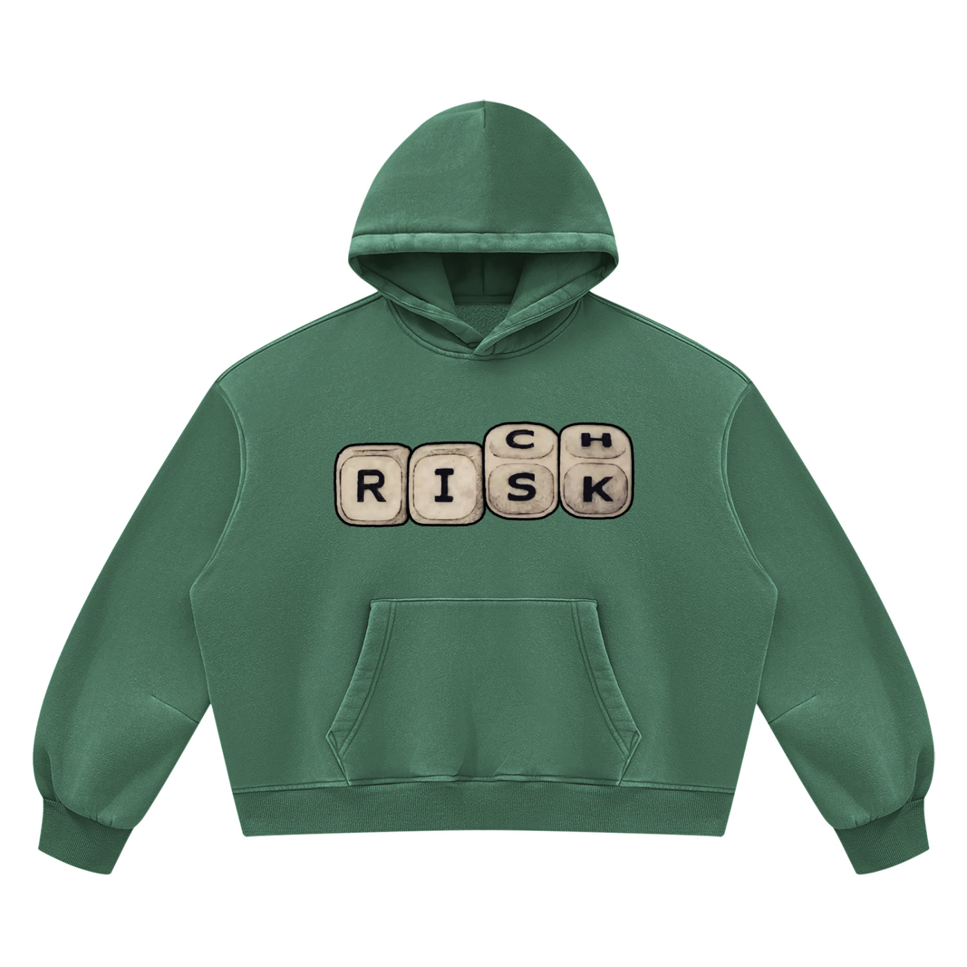"Double Entendre" Vintage Wash Boxy Fleece Hoodie
