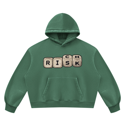"Double Entendre" Vintage Wash Boxy Fleece Hoodie