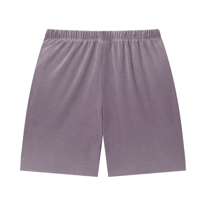 PYN™ x BKRP™ "PYN"  Vintage Wash Sunfade Waffle Raw Hem Shorts