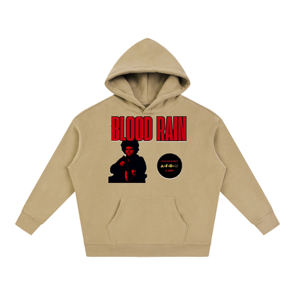 "Blood Rain" Oversize Fleeced Hoodie
