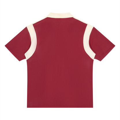 Brooklyn Republic Essentials™  Color Block Quarter Zip Polo Shirt