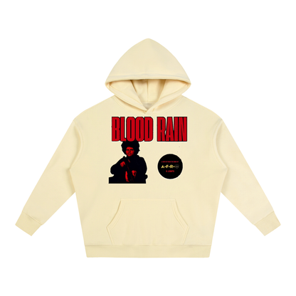 "Blood Rain" Oversize Fleeced Hoodie