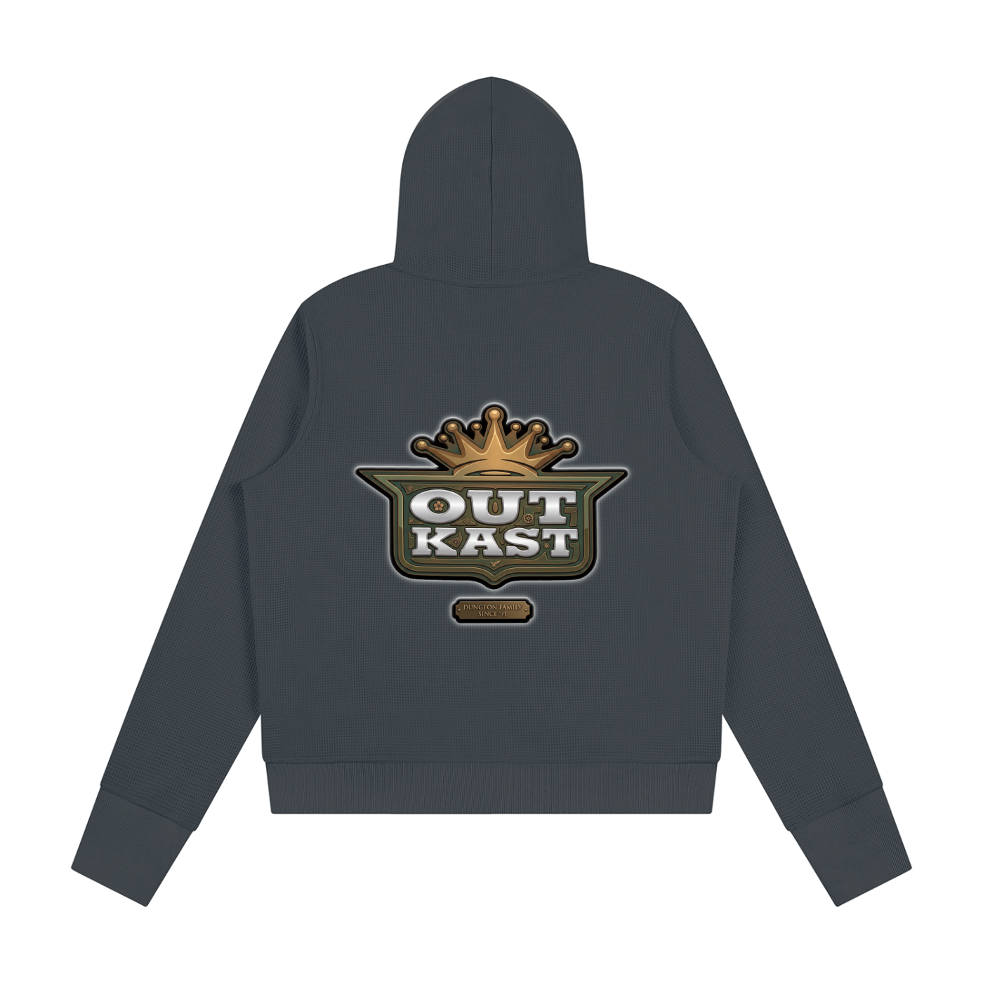 "Outkasted" Women's Waffle Full Zip Hoodie