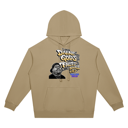 "Divine Theories" Oversized Drop Shoulder Hoodie