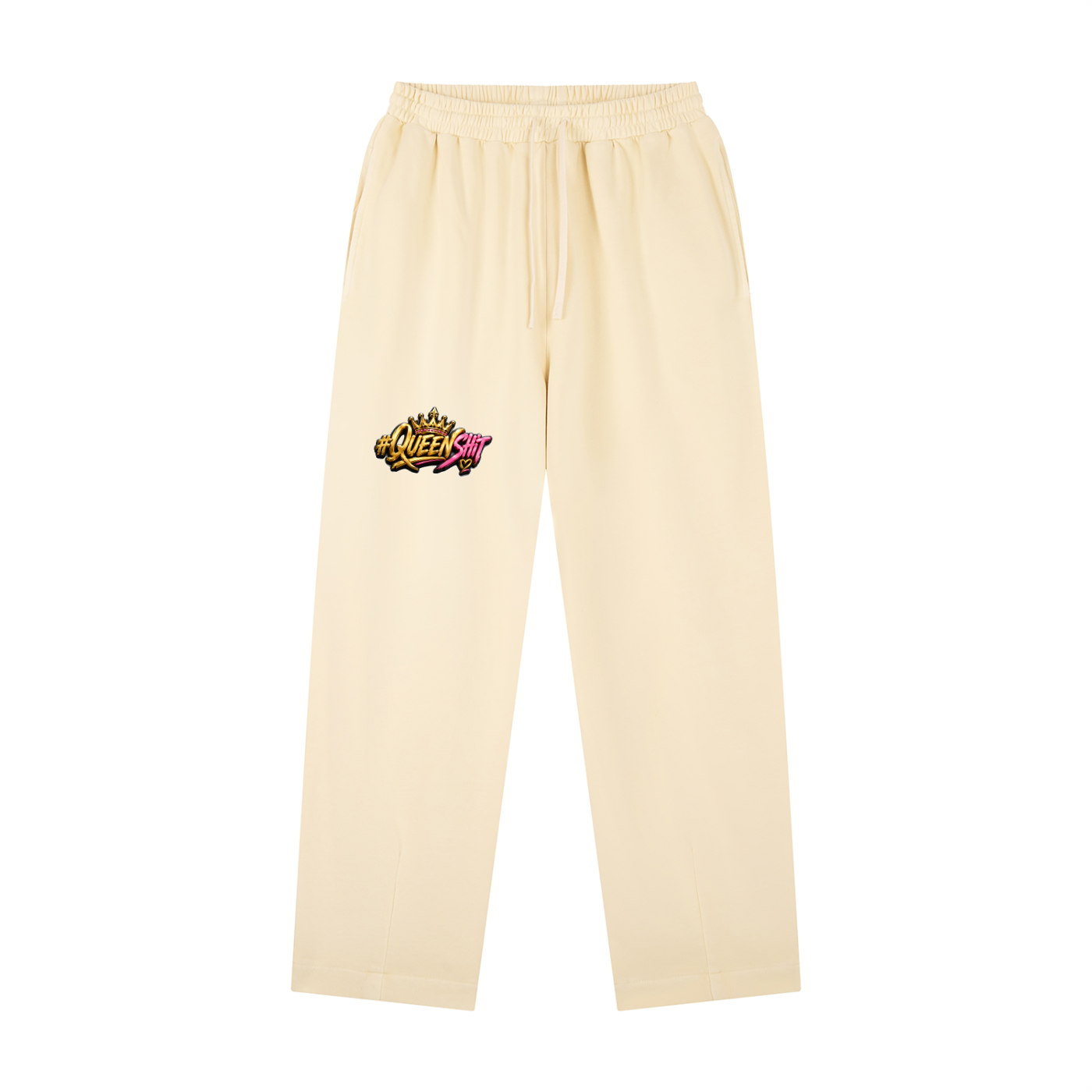"QUEEN" Vintage Washed Drawstring Sweatpants