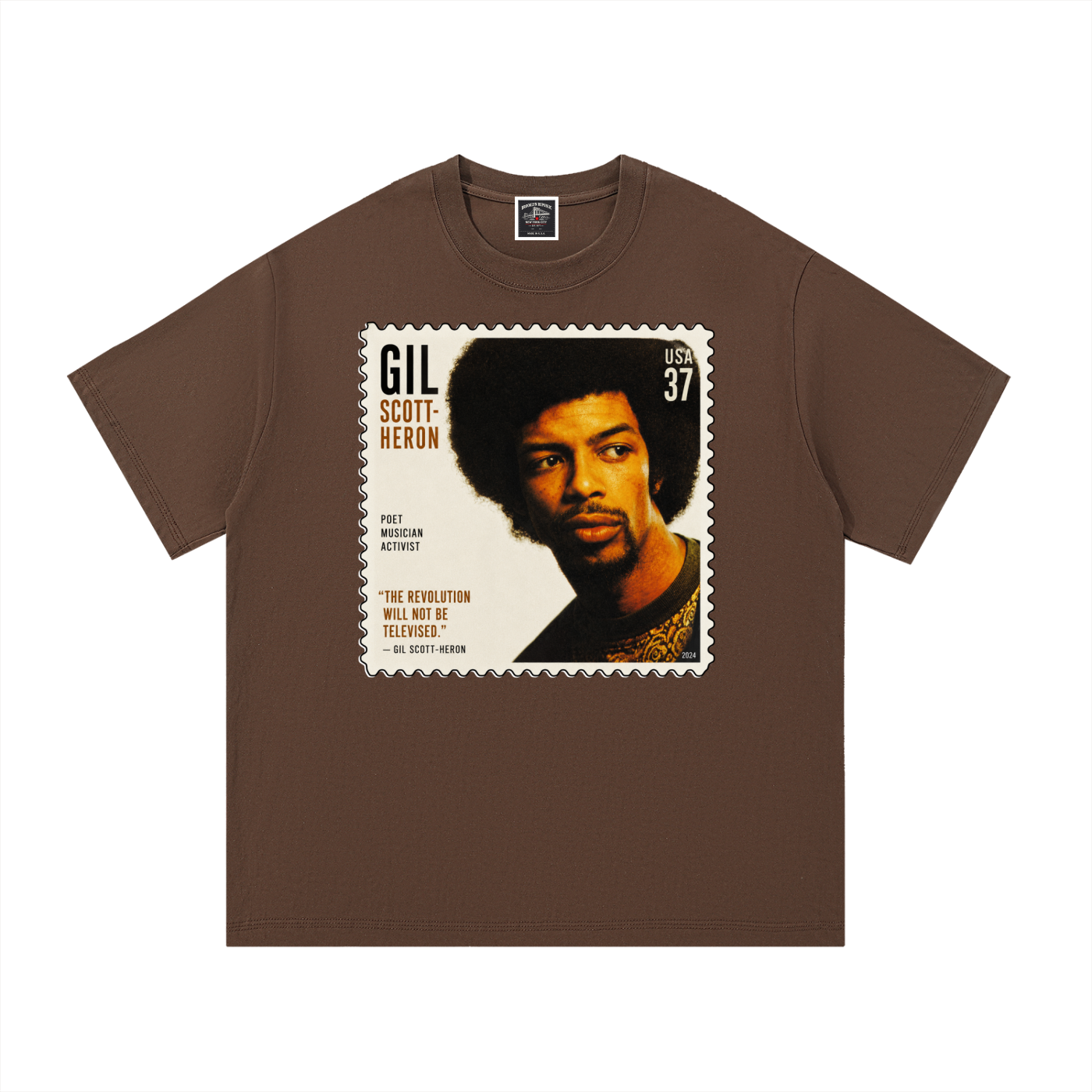 "Gil Scot-Heron" Cotton T-Shirt