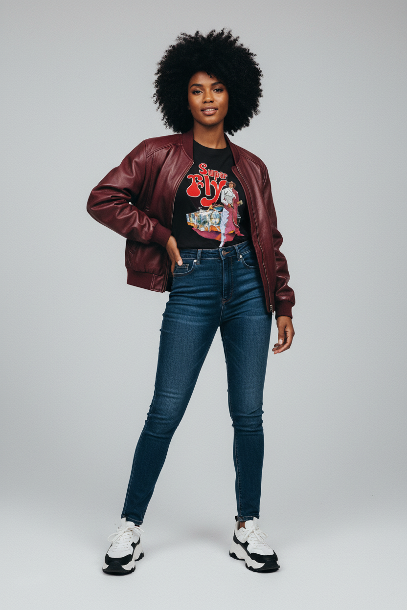 "Super Fly" Women's Regular Fit Crewneck T-Shirt