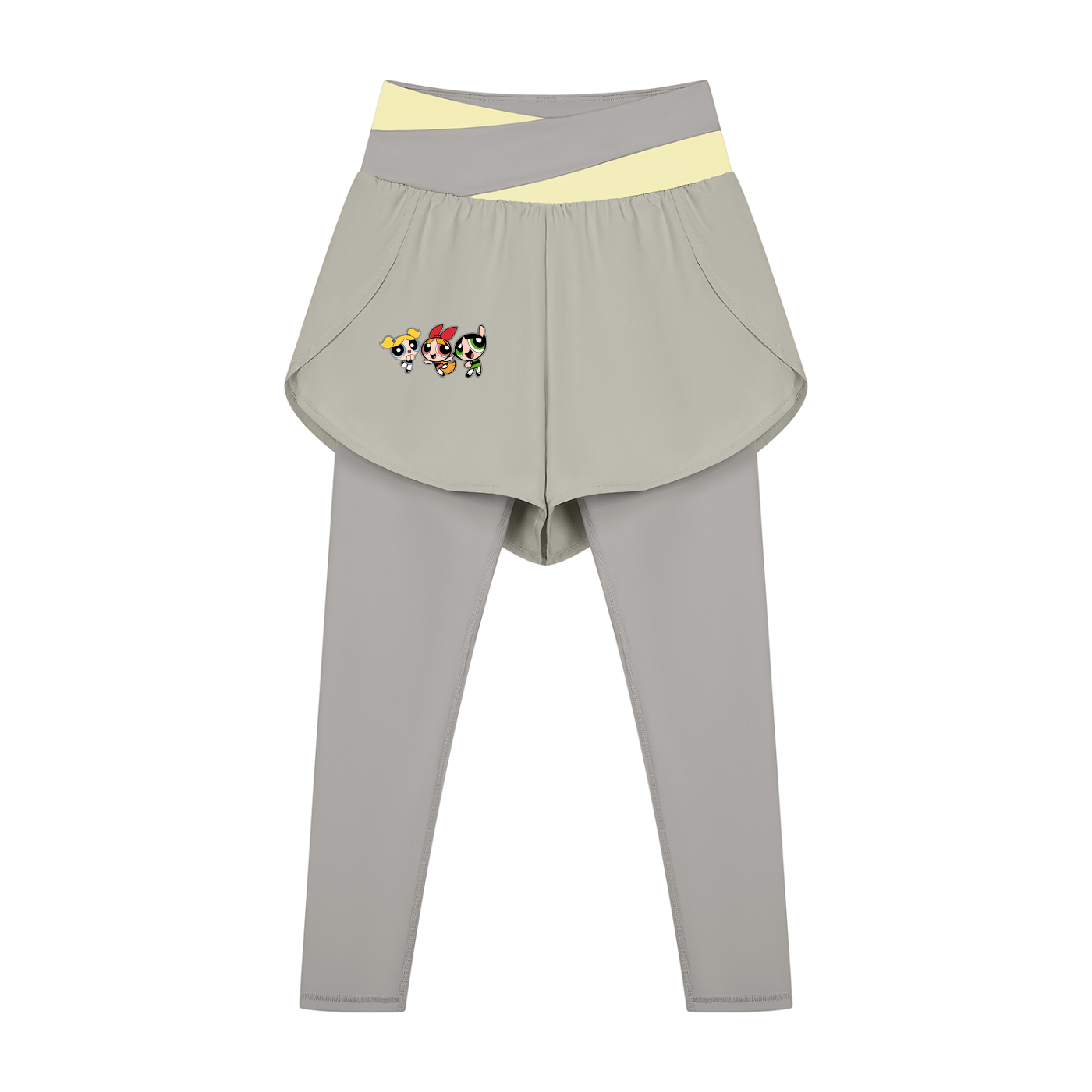Body by Brie "Powerpuff Girls" Women's Paneled High-Waisted Yoga Set