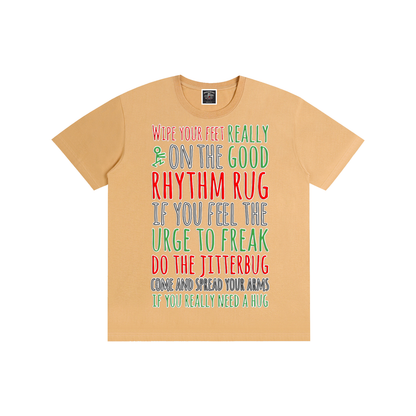 "Rhythm Rug" Pure Cotton T-Shirt