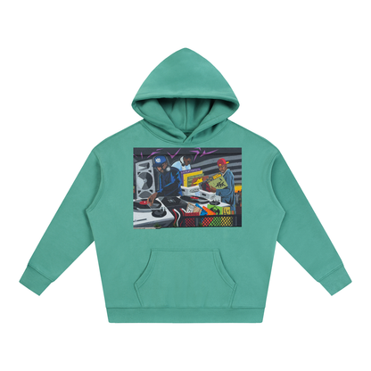 "CHUGHES 4 EVA" Oversize Fleeced Hoodie
