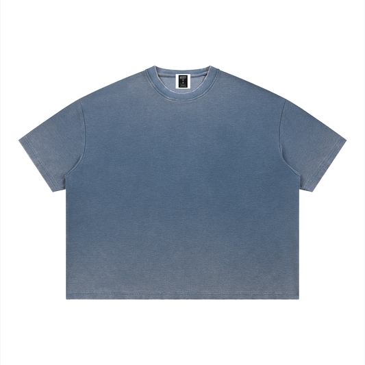 "Brooklyn Republic Essentials" Vintage Wash Sunfade Boxy Waffle T-Shirt