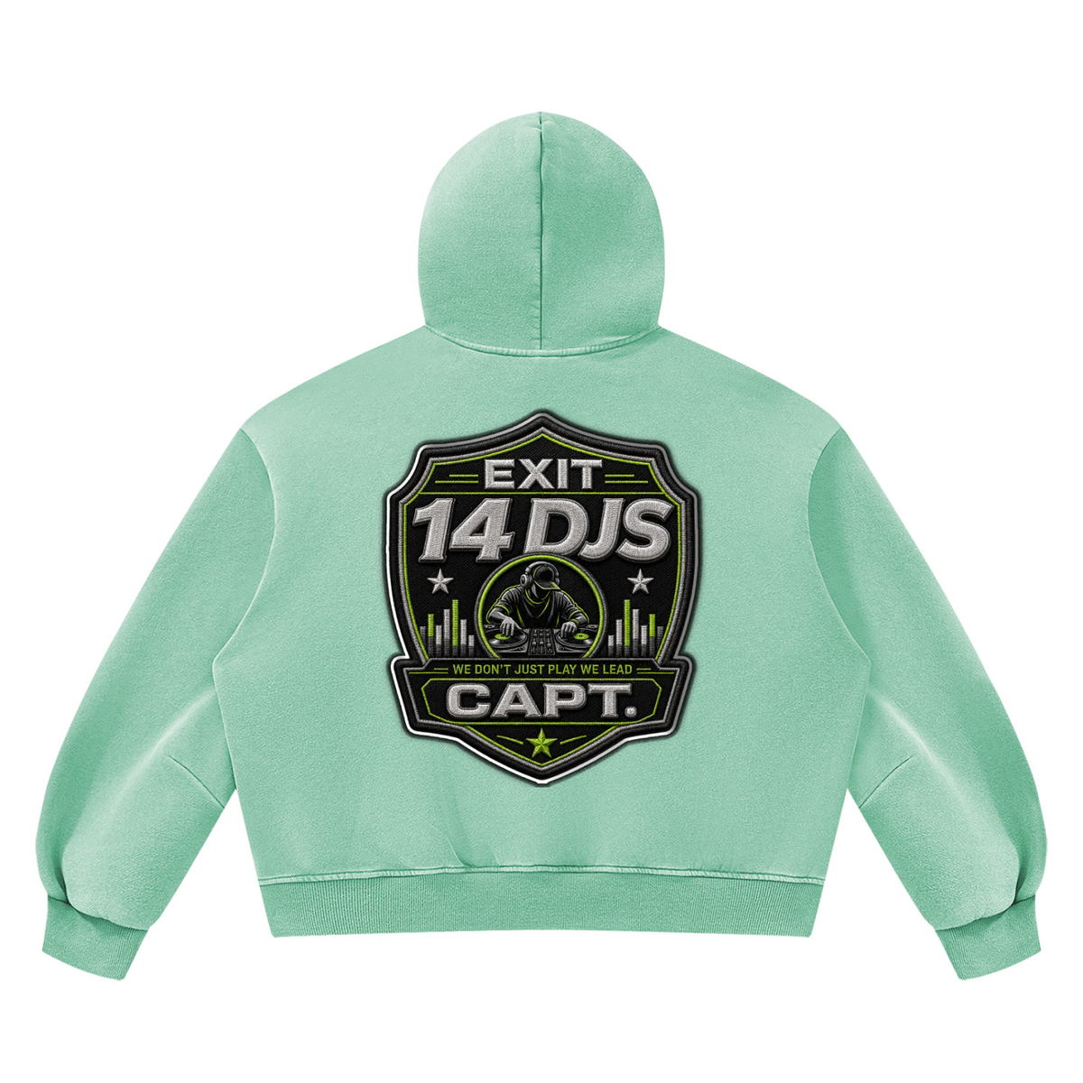 "Exit 14"  Vintage Wash Barrel Leg Fleece Sweatsuit