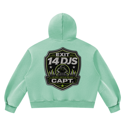"Exit 14"  Vintage Wash Barrel Leg Fleece Sweatsuit