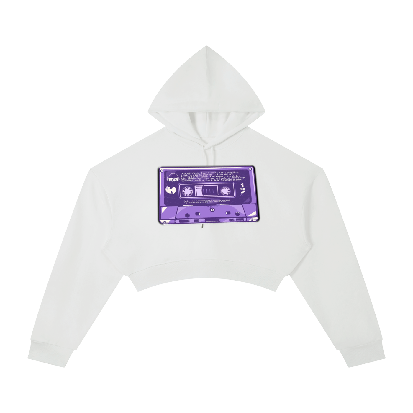 "The Purple Tape" Cropped Hoodie