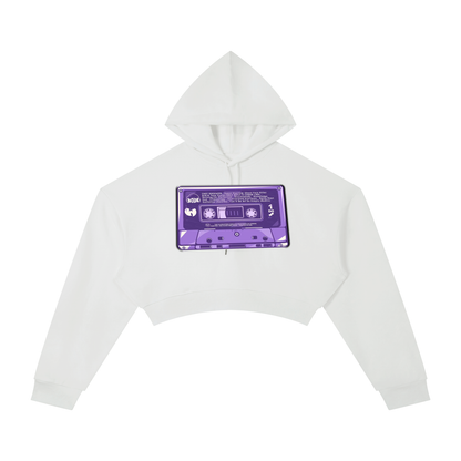 "The Purple Tape" Cropped Hoodie