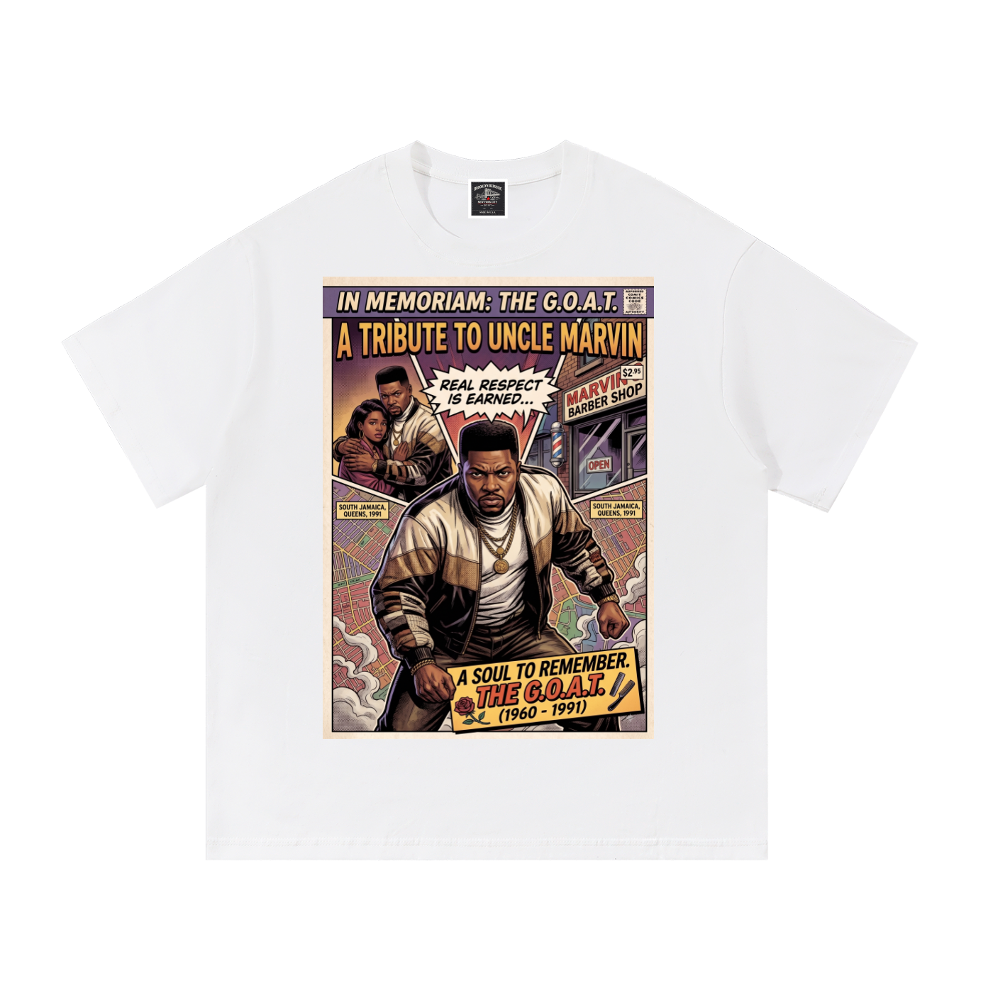"R.I.P. Uncle Marvin" Cotton T-Shirt