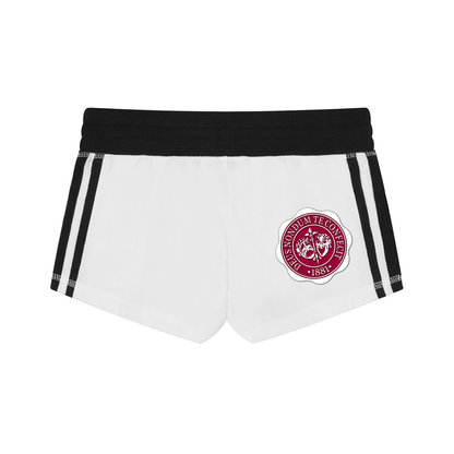 "Hillman College" Women's Contrast Stripe Track Shorts