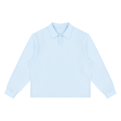 "Rebels of a Cause" Loose Long Sleeve Polo Shirt