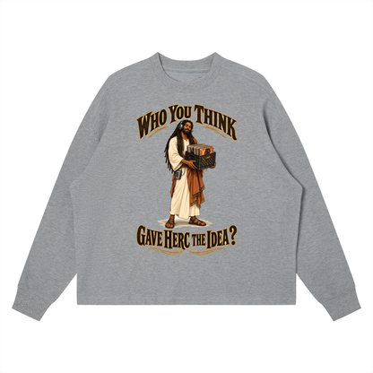 "YahWord" Waffle Boxy Long Sleeve T-Shirt