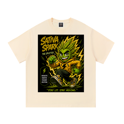 Sparksky & Dutch™ "Sativa Spark" Cotton T-Shirt