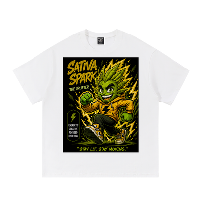 Sparksky & Dutch™ "Sativa Spark" Cotton T-Shirt