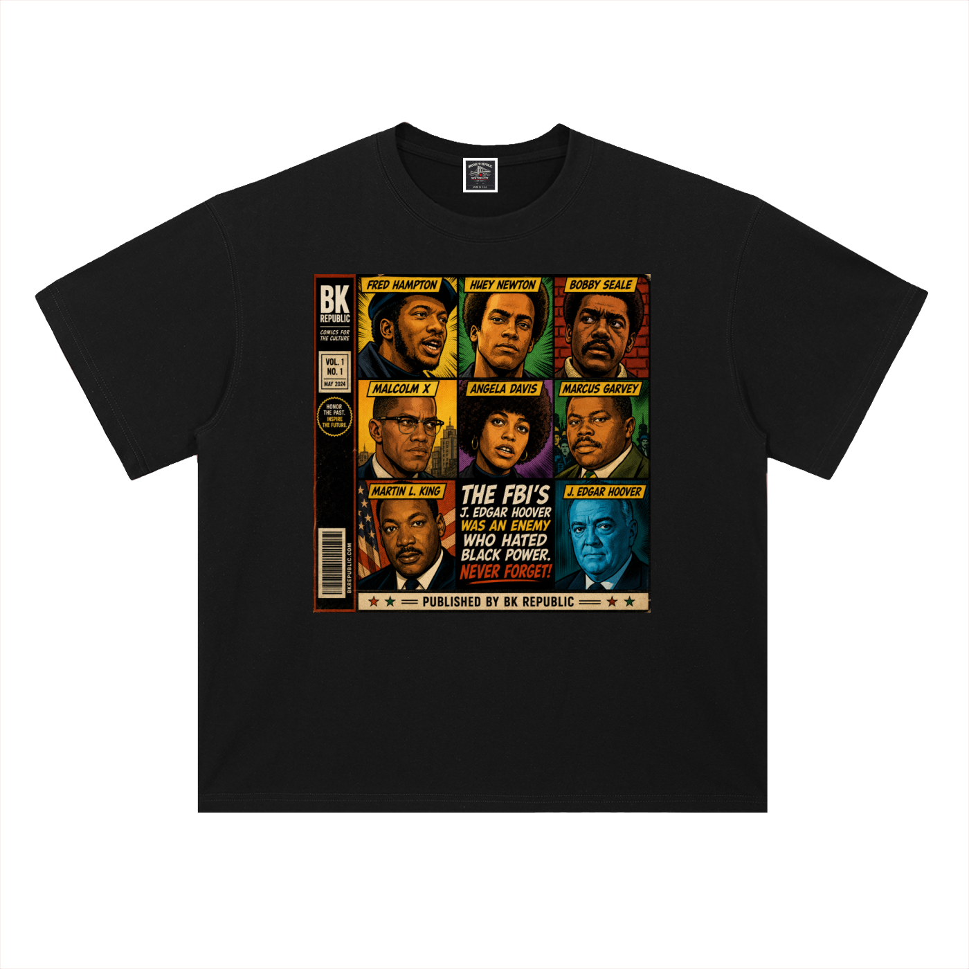 "America's Most Wanted" Heavyweight Drop Shoulder Cotton T-Shirt