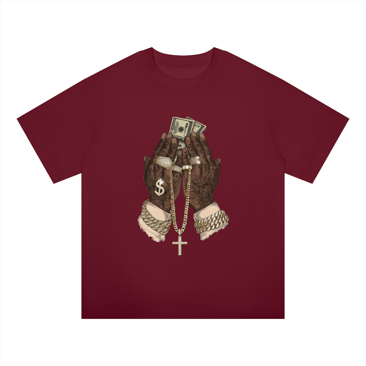 "In God We Trust/Lust" Oversized Drop Shoulder T-Shirt