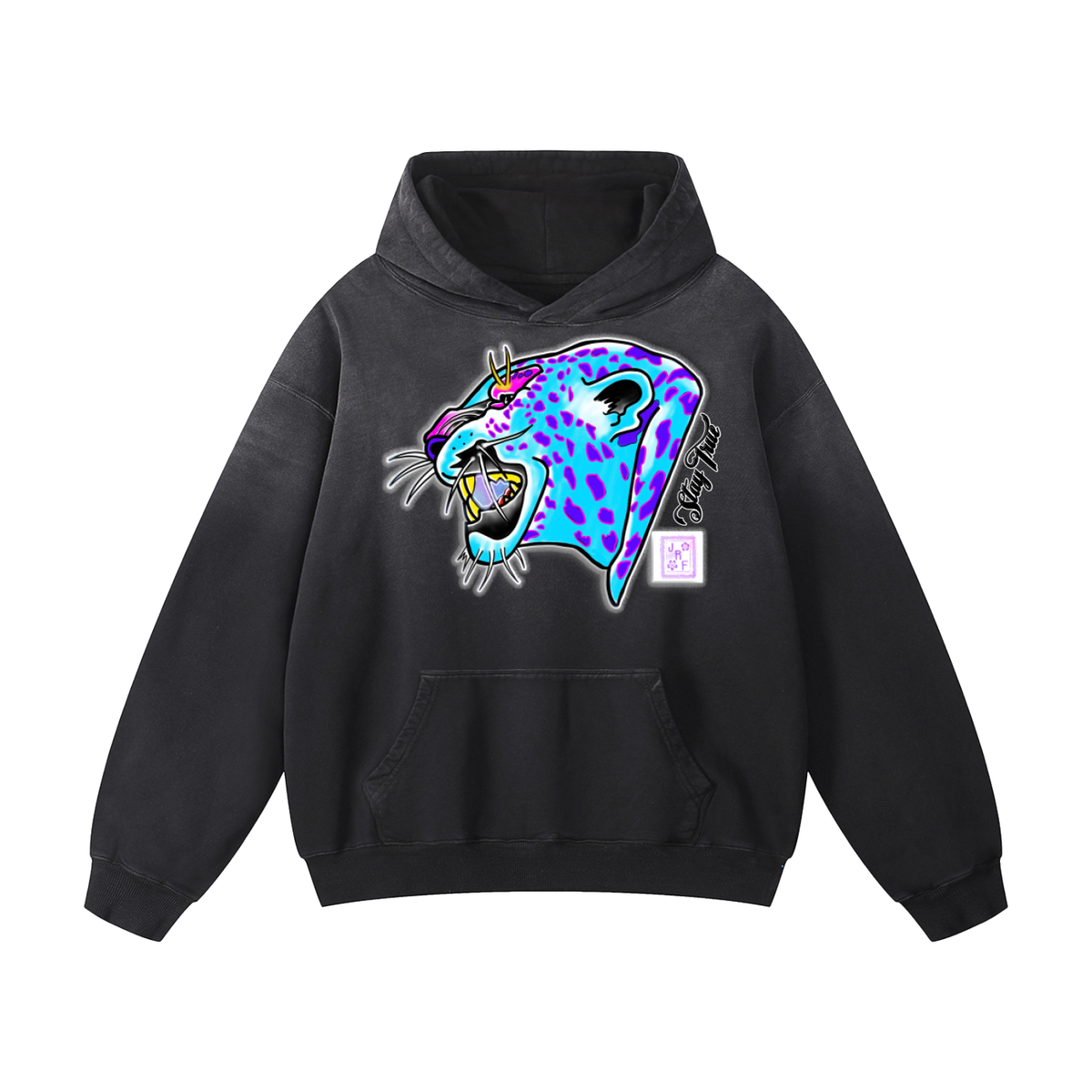 Brooklyn Zoo™ "Maneater" Heavyweight Sunfade Oversized Hoodie