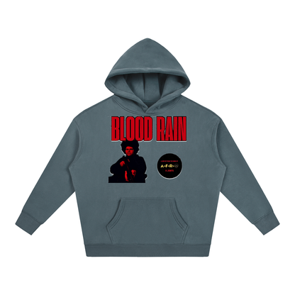 "Blood Rain" Oversize Fleeced Hoodie