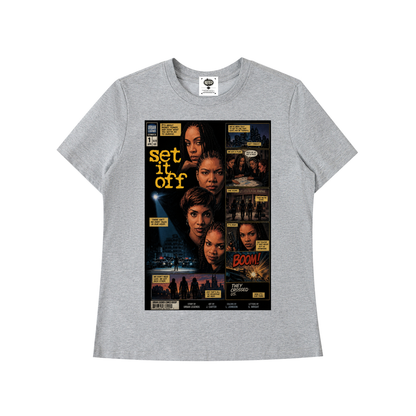 "Set It Off" Women's Standard Shoulder T-Shirt