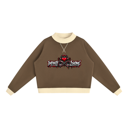 Infinity Sione™ "Heartbeatz" Mock Neck Crewneck Sweatshirt
