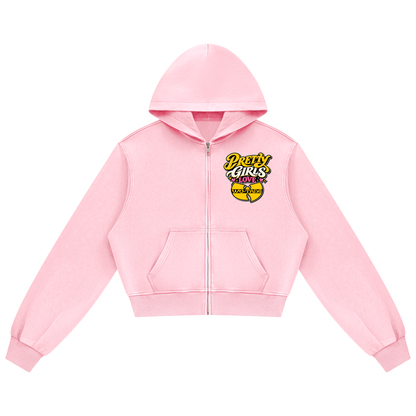PYN™ "Pretty Girls Love Wu" Women's Mineral Wash Straight Sweatpants
