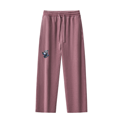 "Brooklyn Republic" Frayed Enzyme Washed Fleece Sweatpants