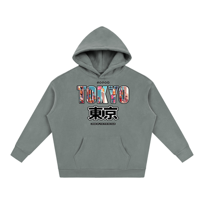 "Land of the Rising Sun" Oversize Fleeced Hoodie