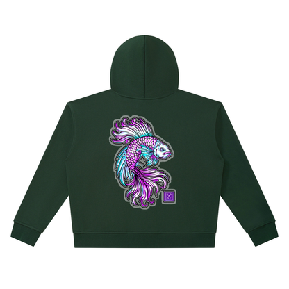 Brooklyn Zoo™ "Don't Be Koi"  Heavyweight Full Zip Boxy Hoodie