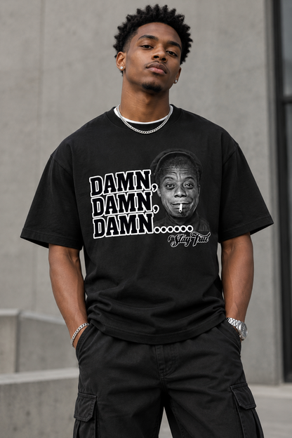 Sankofa™ "Damn, Damn, Damn.....James" Regular Fit T-Shirt
