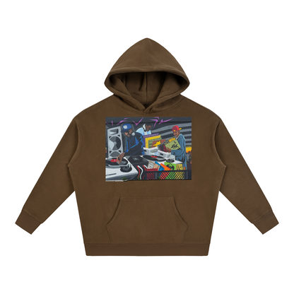 "CHUGHES 4 EVA" Oversize Fleeced Hoodie