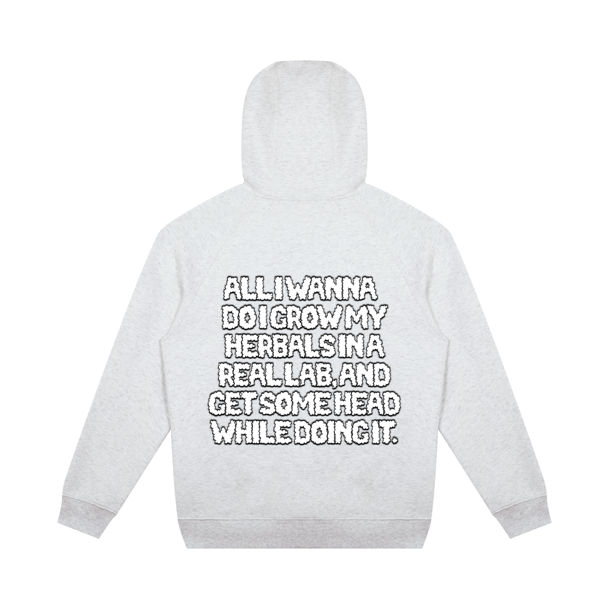 "How High" Oversized Raglan Pullover Hoodie