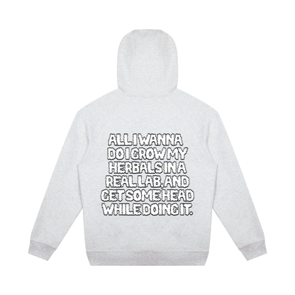 "How High" Oversized Raglan Pullover Hoodie