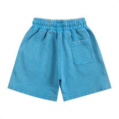 Brooklyn Republic Essentials™ "The Purple Tape" Snow Washed Kids' Shorts